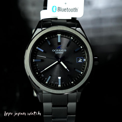 Casio OCEANUS 3-Hand Model All Black IP OCW-T200SB-1AJF – IPPO