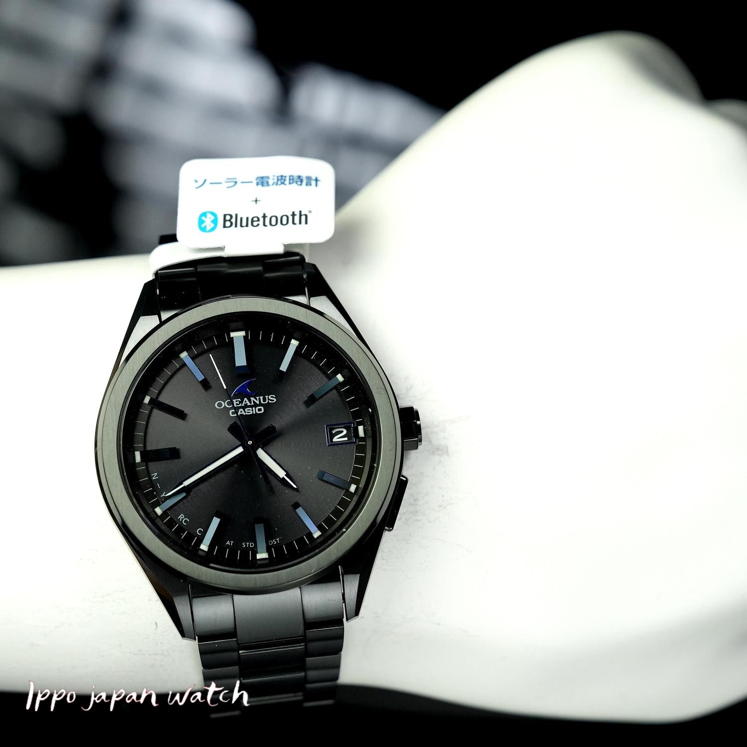 Casio OCEANUS 3-Hand Model All Black IP OCW-T200SB-1AJF – IPPO