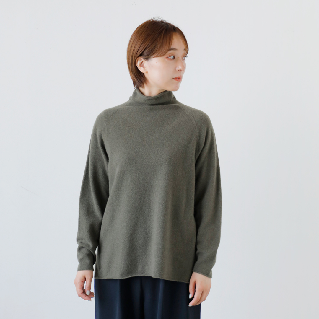 evam eva エヴァムエヴァ カシミヤ タートルネック プルオーバー