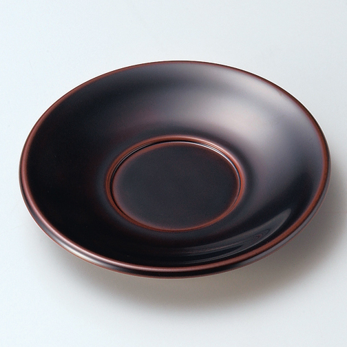 茶托 溜 5枚セット 木製 漆塗り 12-05703 漆器の井助