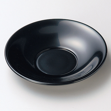 茶托 羽反 黒 5枚セット 木製 漆塗り 12-05704 漆器の井助