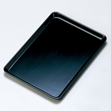 祝儀盆 8.0 黒 漆塗り・木製 切手盆 進物盆 12-15602 漆器の井助