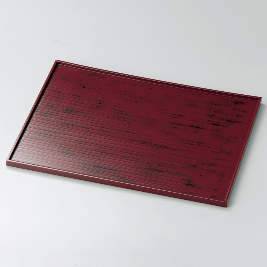 長角盆 13.0 木製 トレー 12-11101/11102 漆器の井助