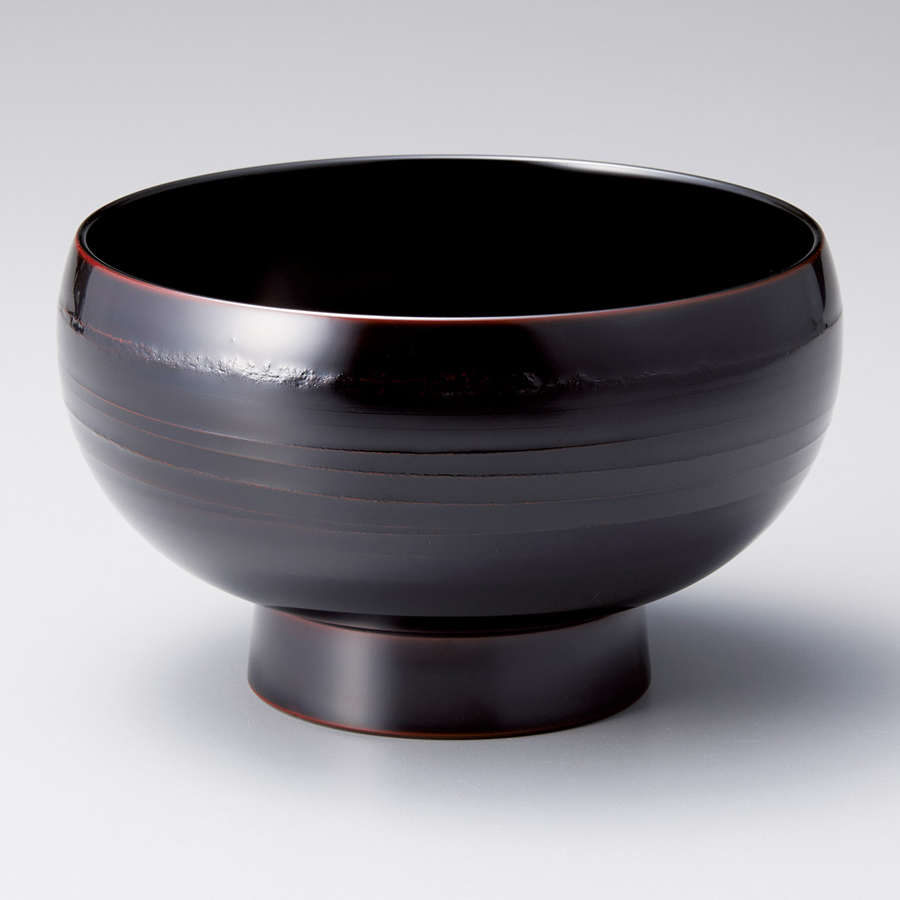 お好み椀 まり型 溜/古代朱 漆塗り 12-04705/04706 漆器の井助