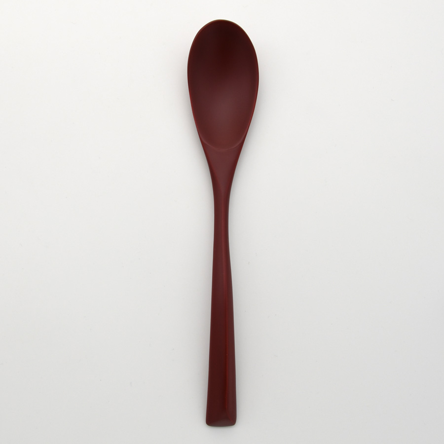 絆スプーン 大 消溜/朱 うるし 木製 漆塗り カトラリー 漆器の井助