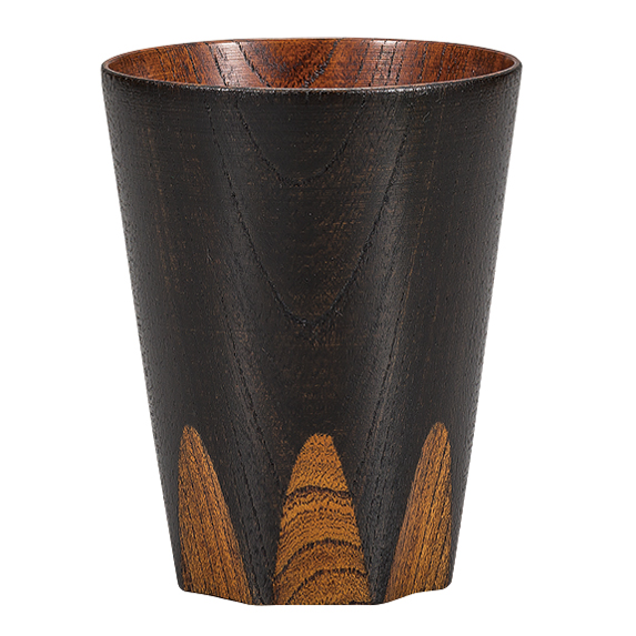 フリーカップ 漆切子 赤/黒/緑 木製 漆塗り FC2-10/11/12 漆器の井助