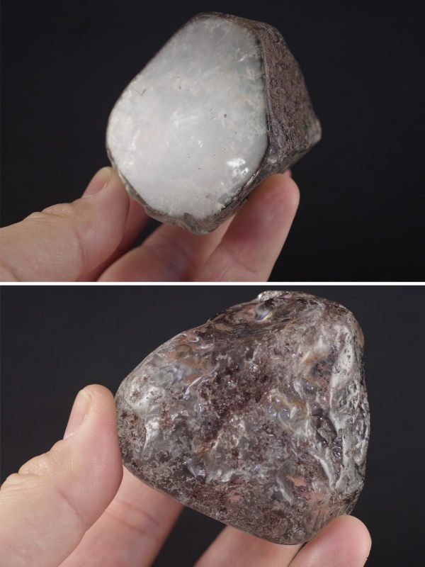 ガーデン水晶 原石 磨き 205g 天然石販売 名取貴石 天然石・国産