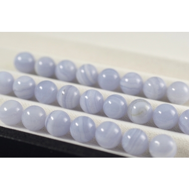 ブルーレースアゲート丸玉 11mm バラ売り 天然石販売 名取貴石