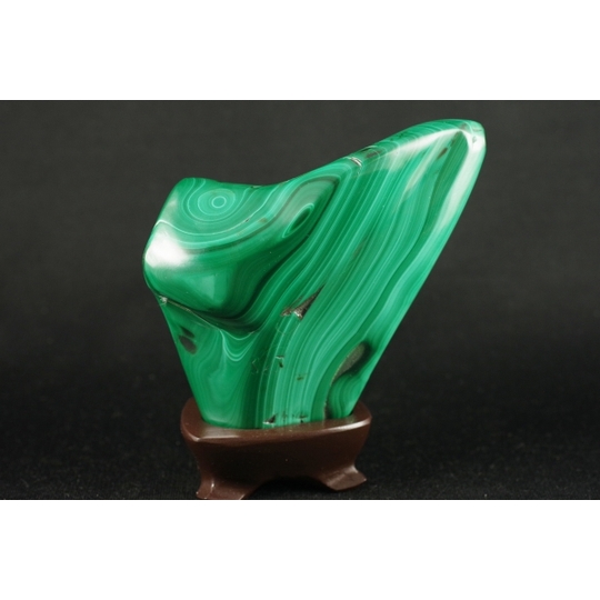 マラカイト（孔雀石）原石磨き 510g 天然石販売 名取貴石 天然石