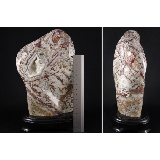 レース瑪瑙磨き鑑賞石2kg 天然石販売 名取貴石 天然石・国産原石の