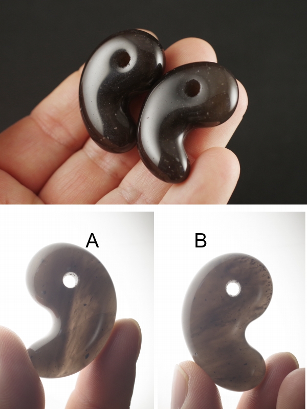 和田峠産黒曜石 勾玉ペンダント 国産オブシディアンの勾玉販売 天然石