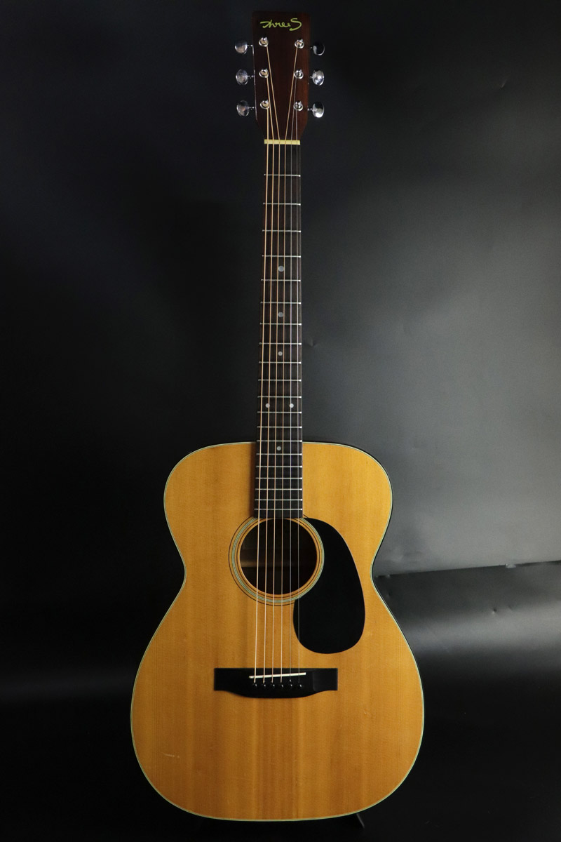 Three S A007 アコースティック￼エレアコ、ヴィンテージ Three S A007