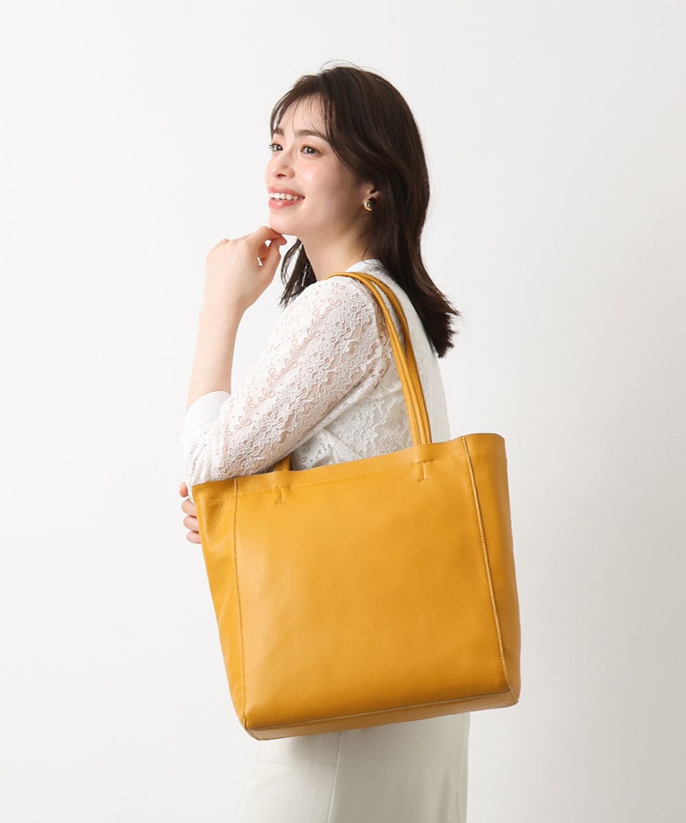 A4収納可]カウレザーBIGトートバッグ(トートバッグ) | MK MICHEL KLEIN