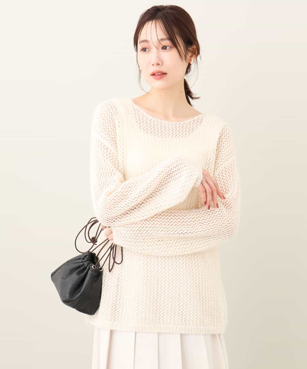 モヘアメッシュニット/洗える(ニット・セーター) | MK MICHEL KLEIN(MK