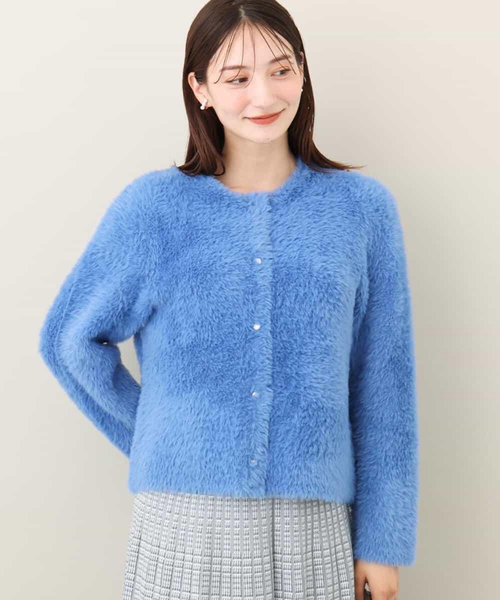 Wフェイスシャギーニットジャケット/洗える(カーディガン) | MK MICHEL