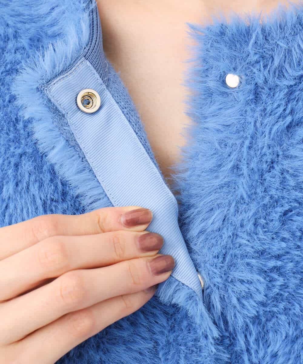 Wフェイスシャギーニットジャケット/洗える(カーディガン) | MK MICHEL