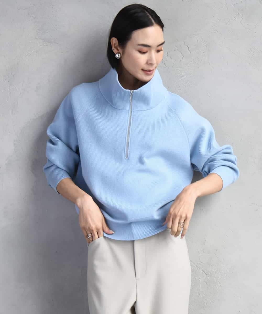 ハーフジップニット(ニット・セーター) | MICHEL KLEIN(ミッシェル