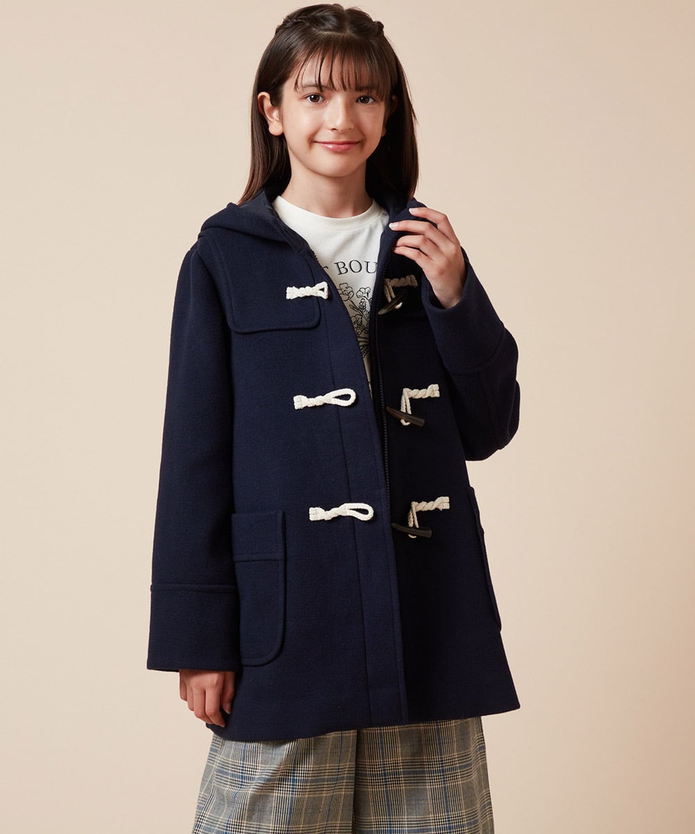 160]【選べる5色展開】ライトフェイクウールダッフルコート(ダッフル