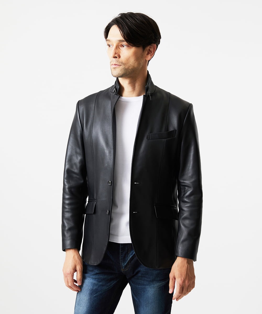 ラムレザーコンバーチブルジャケット(テーラードジャケット) | MICHEL