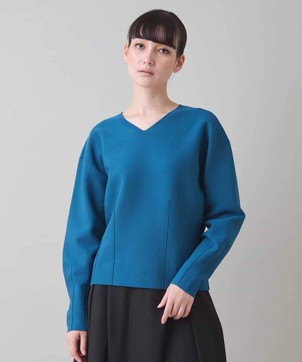 ダーツアクセントニットプルオーバー /洗える(ニット・セーター