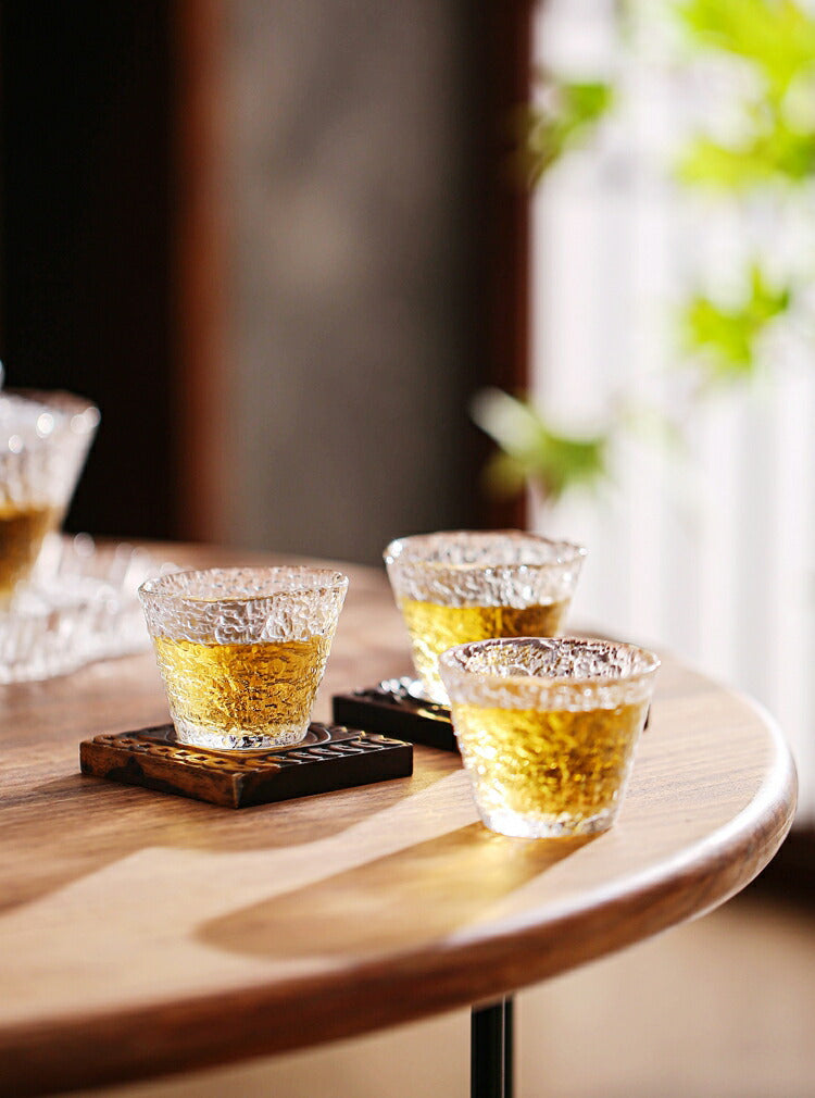 IwaiLoft 小さい グラス お酒ポット 耐熱ガラス ガラスグラス 小 65ml