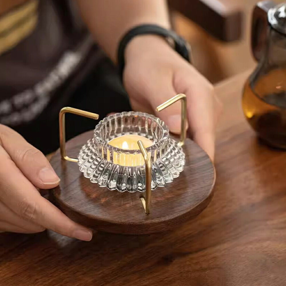 IwaiLoft Wood Art 漏れ出る光が美しい ティーウォーマー キャンドル