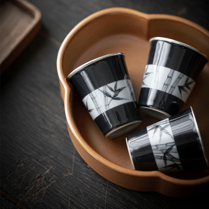 IwaiLoft 毎日使いたくなる竹模様 湯呑み 湯飲み 茶杯 湯のみ ゆのみ