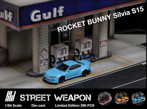 Street Weapon 1:64 Pandem Rocket Bunny Nissan Silvia S15 Blue