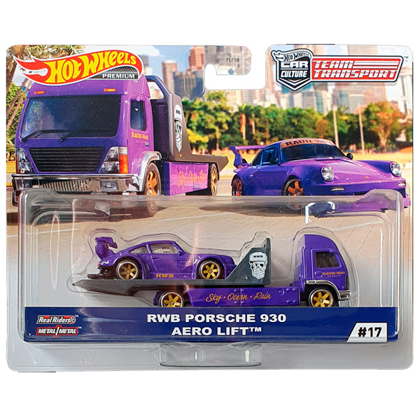 Hot Wheels Team Transport RWB PORSCHE 930 AERO LIFT Real Riders