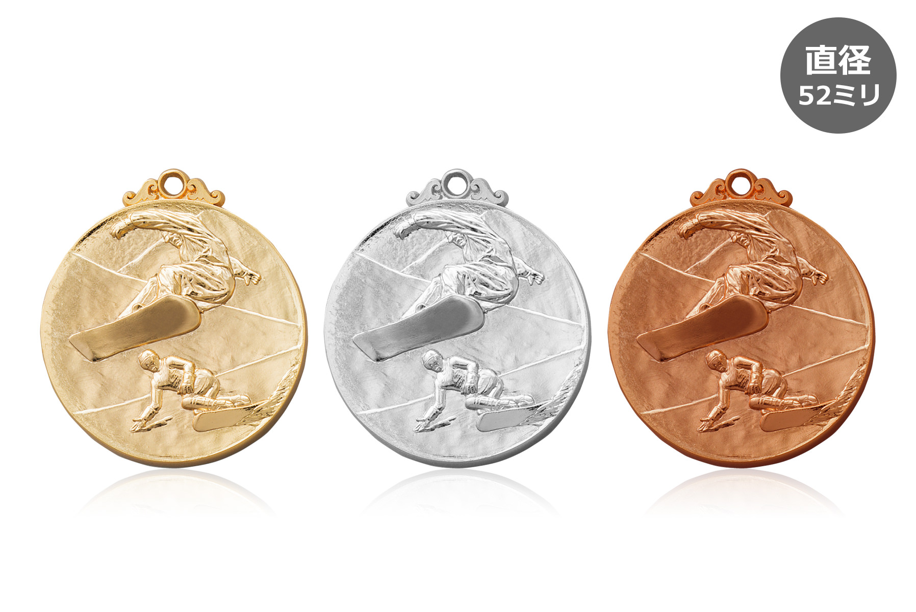スノーボード大会で人気の表彰メダルスノーボード表彰メダルJW-5C