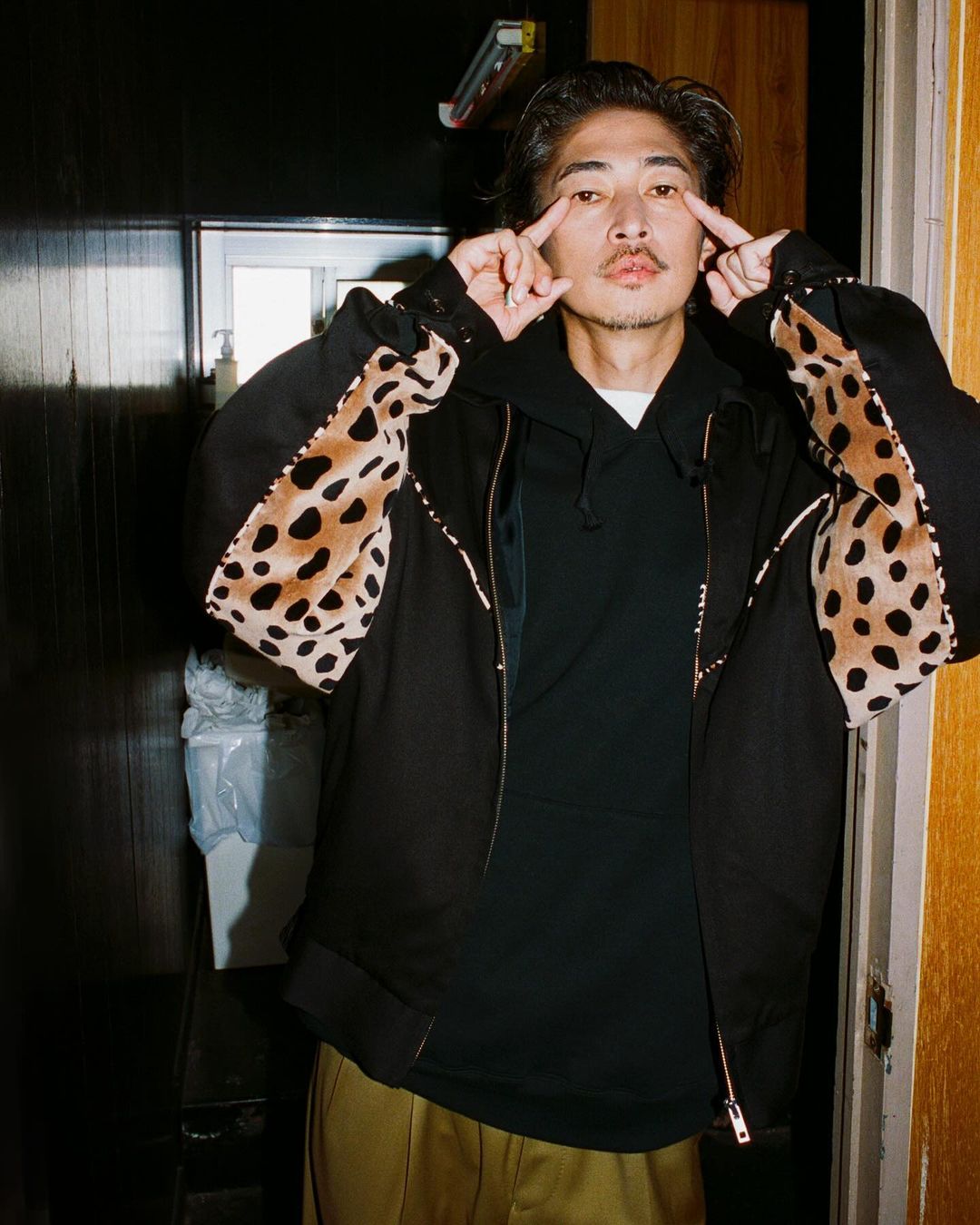 WACKO MARIA/LEOPARD WESTERN JACKET（BLACK）［レオパードウエスタン