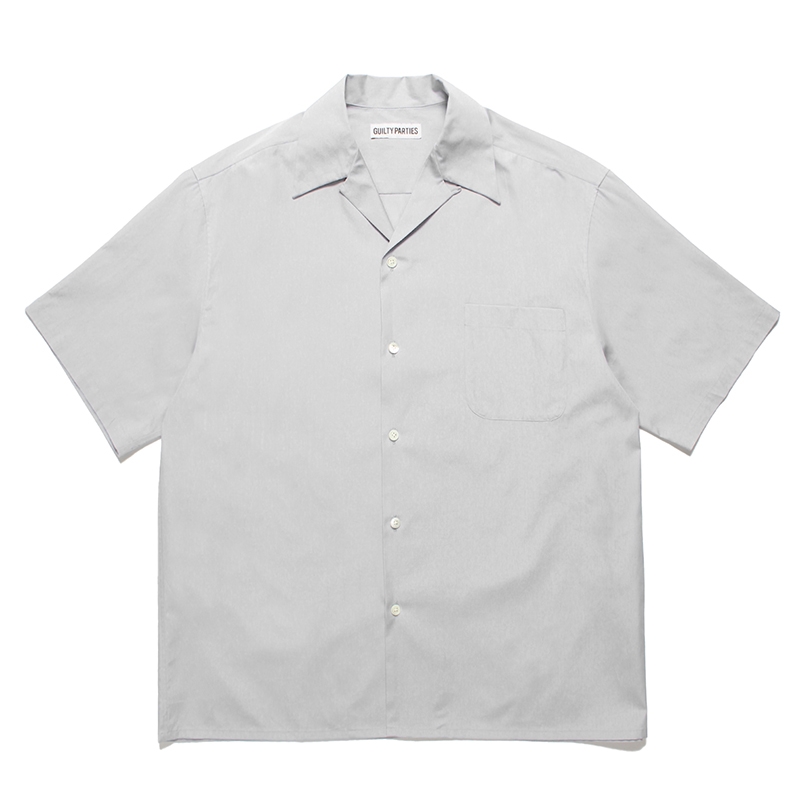 WACKO MARIA/TESSITURA MONTI / OPEN COLLAR SHIRT（GRAY）［オープン