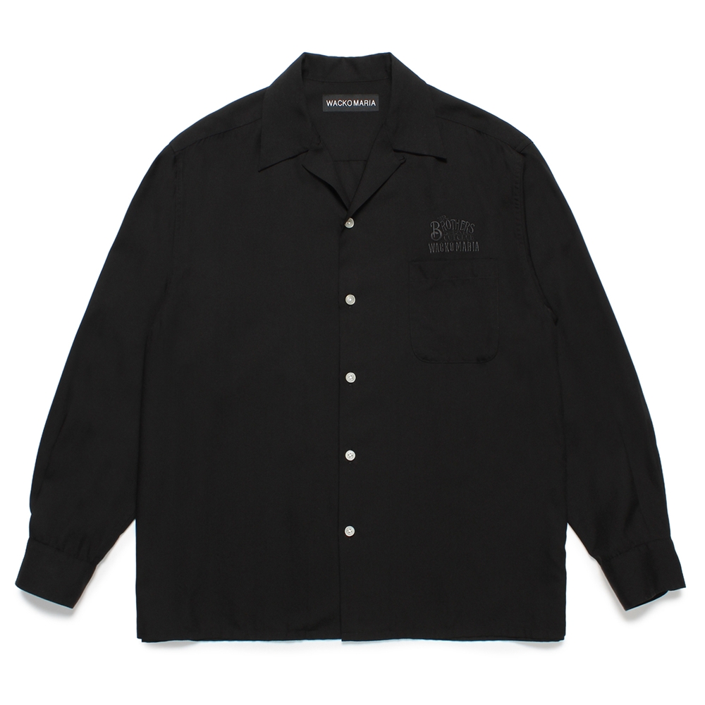WACKO MARIA/MR.BROTHERS CUT CLUB / 50'S SHIRT（BLACK）［50'Sシャツ