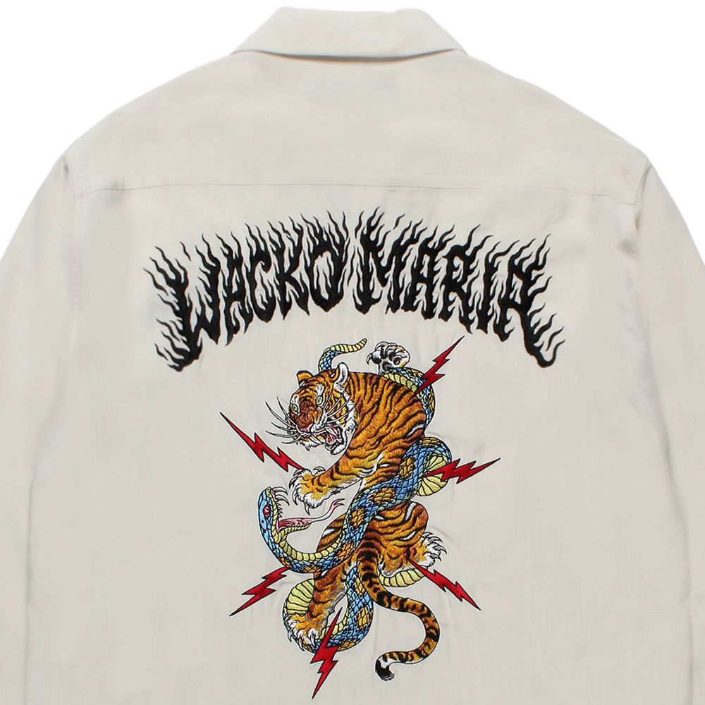 WACKO MARIA/TIM LEHI / 50'S OPEN COLLAR SHIRT（IVORY）［50'S