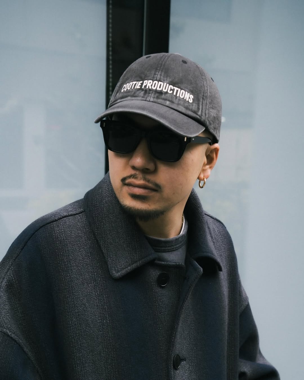 COOTIE PRODUCTIONS/Color Denim 6 Panel Cap（Fade Black）［カラー