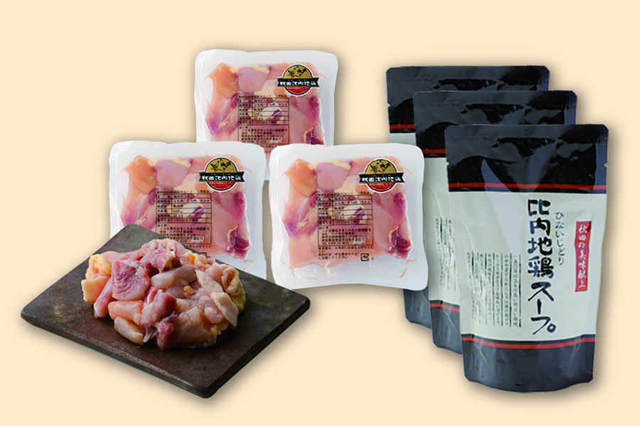 8】比内地鶏 切りみ・スープセット: おらほの逸品館|【JAタウン