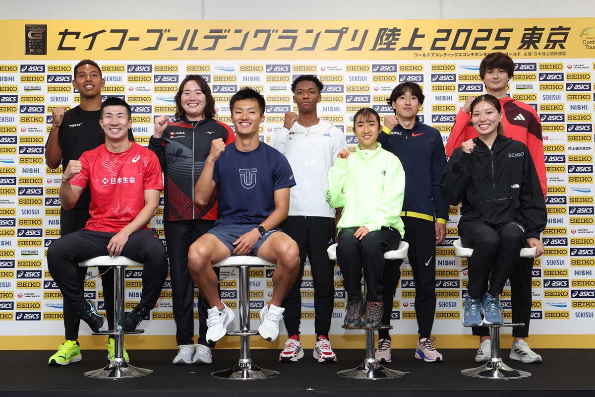 セイコーGGP】前日会見／コールマン、サニブラウン、栁田、桐生、村竹