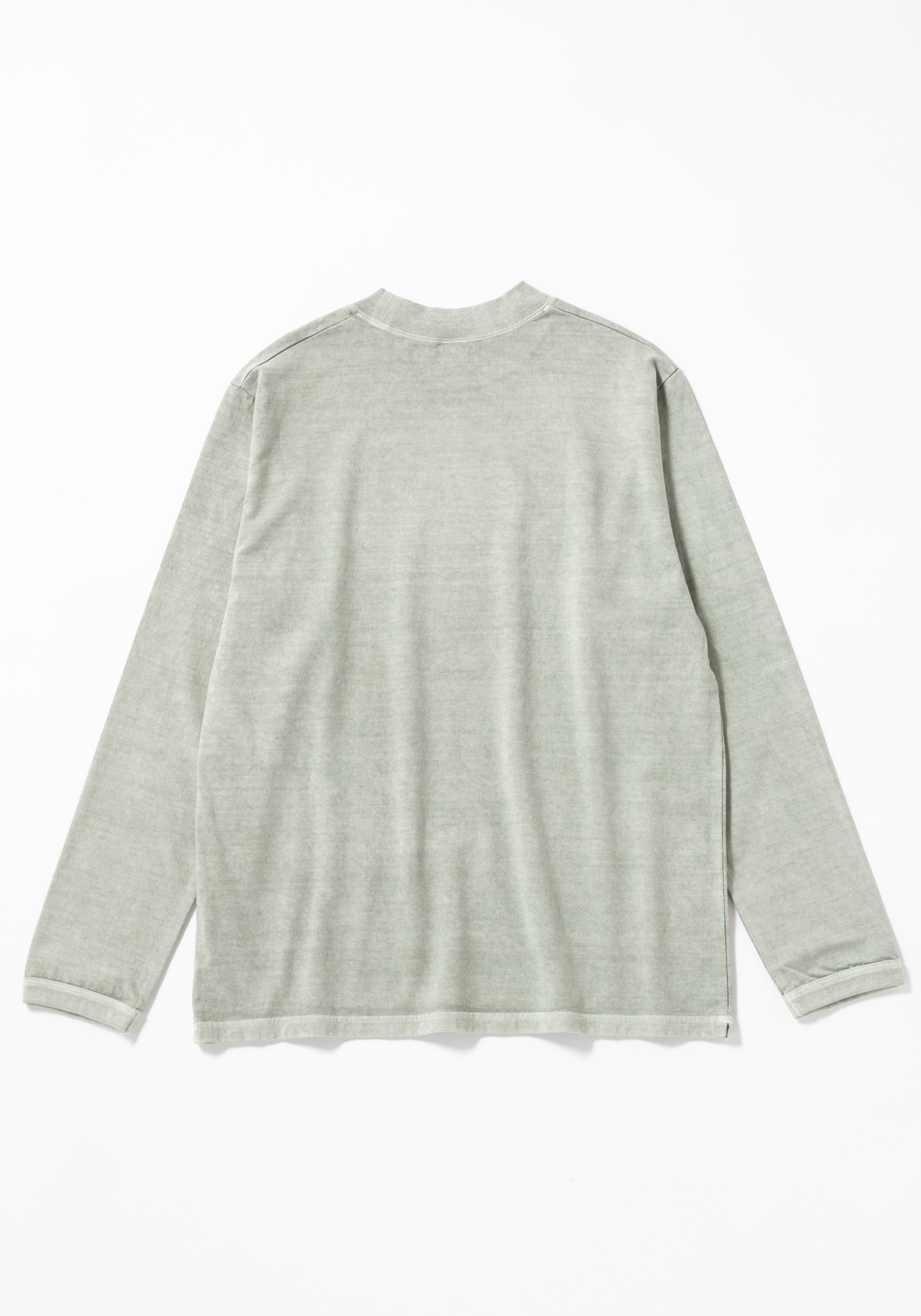 Pigment-Dye Midneck LS T-shirt(S 364:Fade Dry Sage): ALL｜jackman