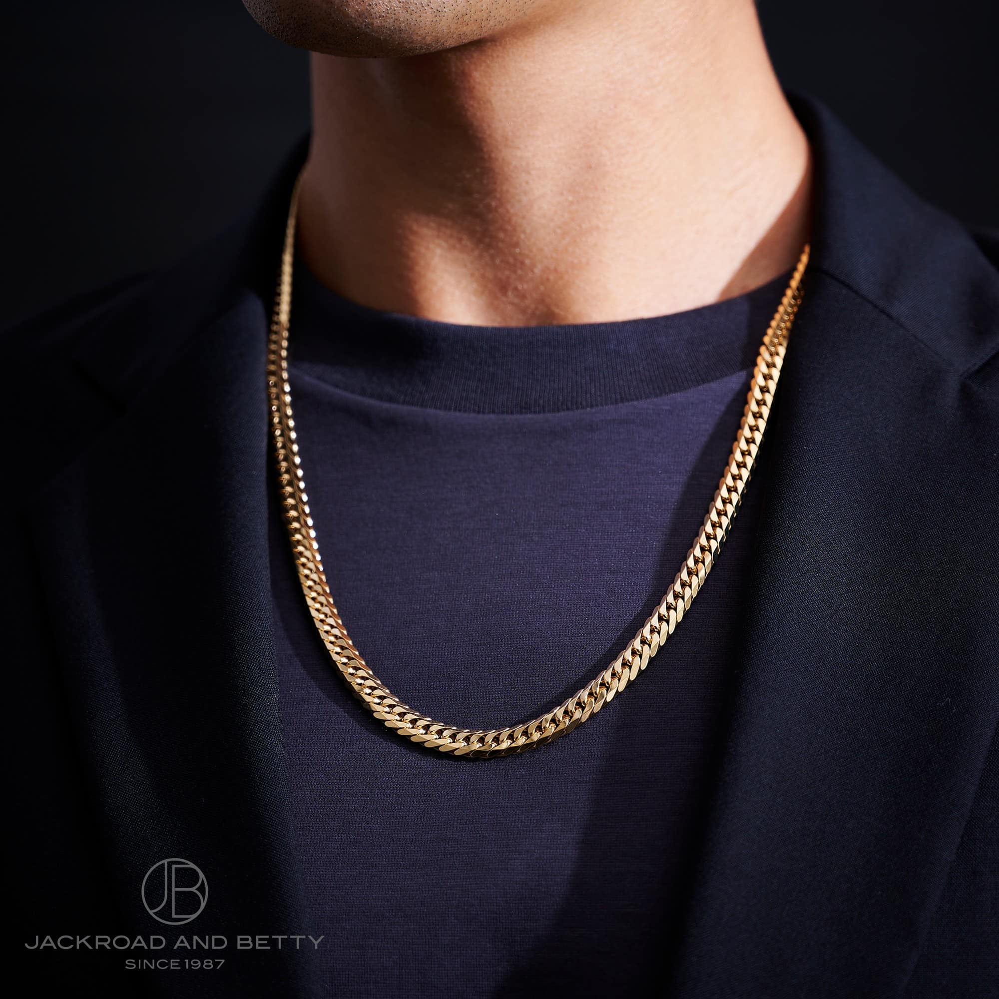 K18 6面 ダブル 80g 60cm ネックレス 造幣局刻印有り[] Kihei Necklace