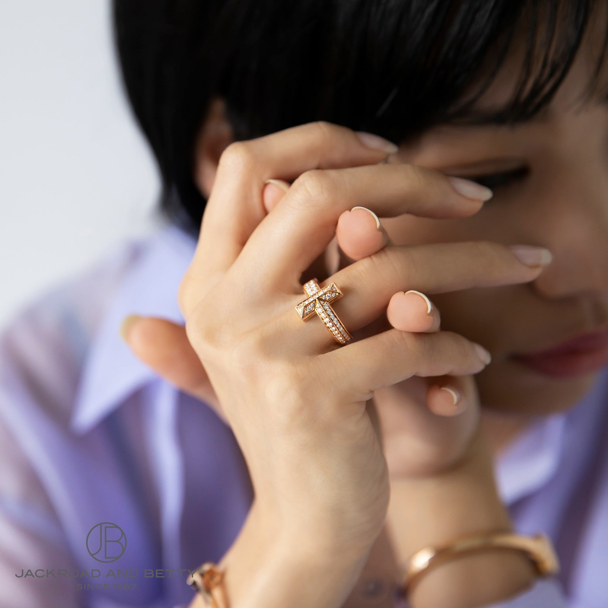 Tワン ワイド ダイヤモンド リング RG[] T1 Wide Diamond Ring