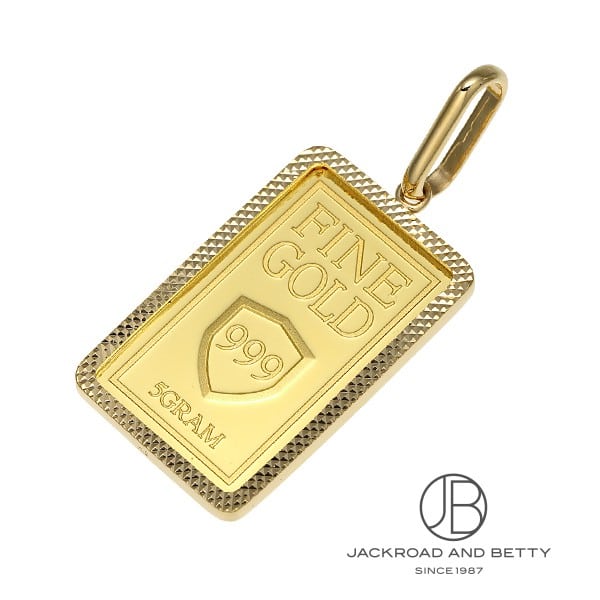 K24 インゴット 5.0g ペンダントトップ[] K24Fine Gold Ingot 5.0g