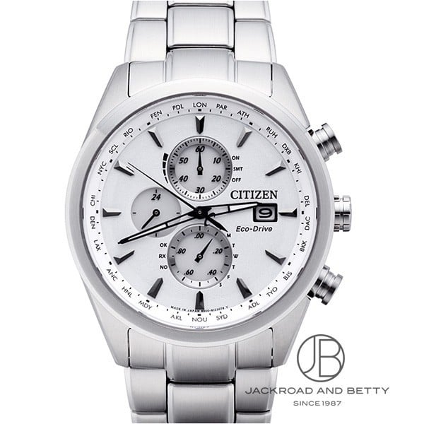 エコドライブ ワールドタイム クロノグラフ 電波時計[AT8015-54A] Eco