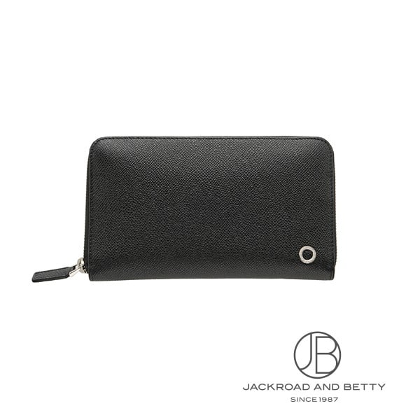 ブルガリ・ブルガリ マン ジップウォレット ブラック 黒[284230