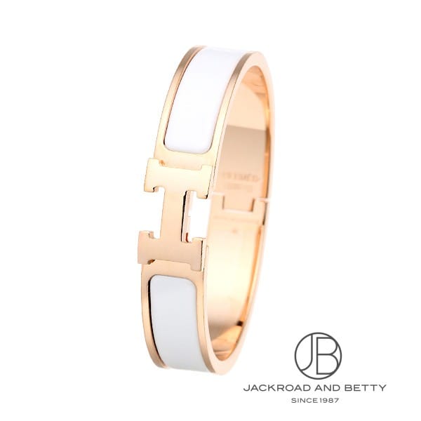 クリックH ブレスレット PM ブラン ホワイト[] Clic H Bracelet PM