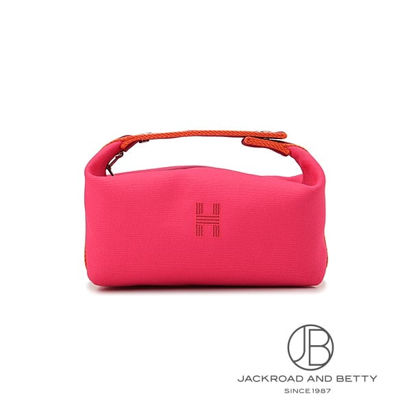 ブリッド ア ブラック PM ヴァニティポーチ ハイビスカス ピンク