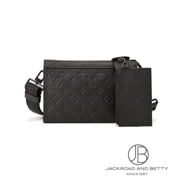 ガストン・ウェアラブル ウォレット モノグラム シャドウ ブラック 黒