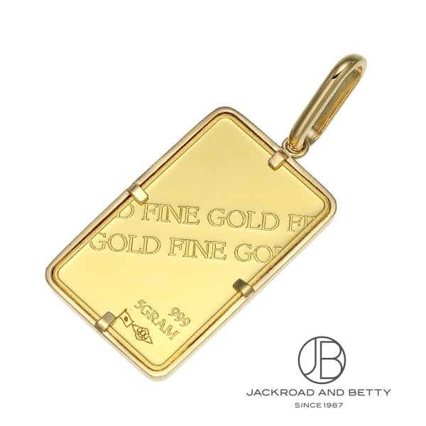 K24 インゴット 5.0g ペンダントトップ[] K24Fine Gold Ingot 5.0g