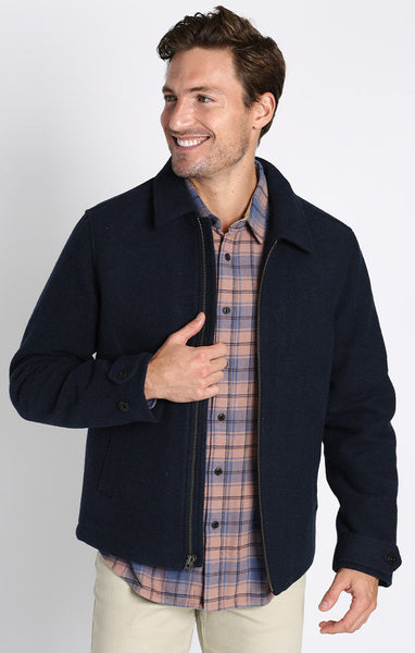 Davidson Full Zip Wool Blend Jacket – JACHS NY