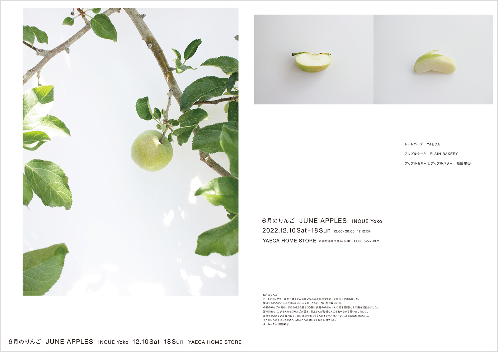 6月のりんご JUNE APPLES（井上庸子）｜NEWS｜公益社団法人日本
