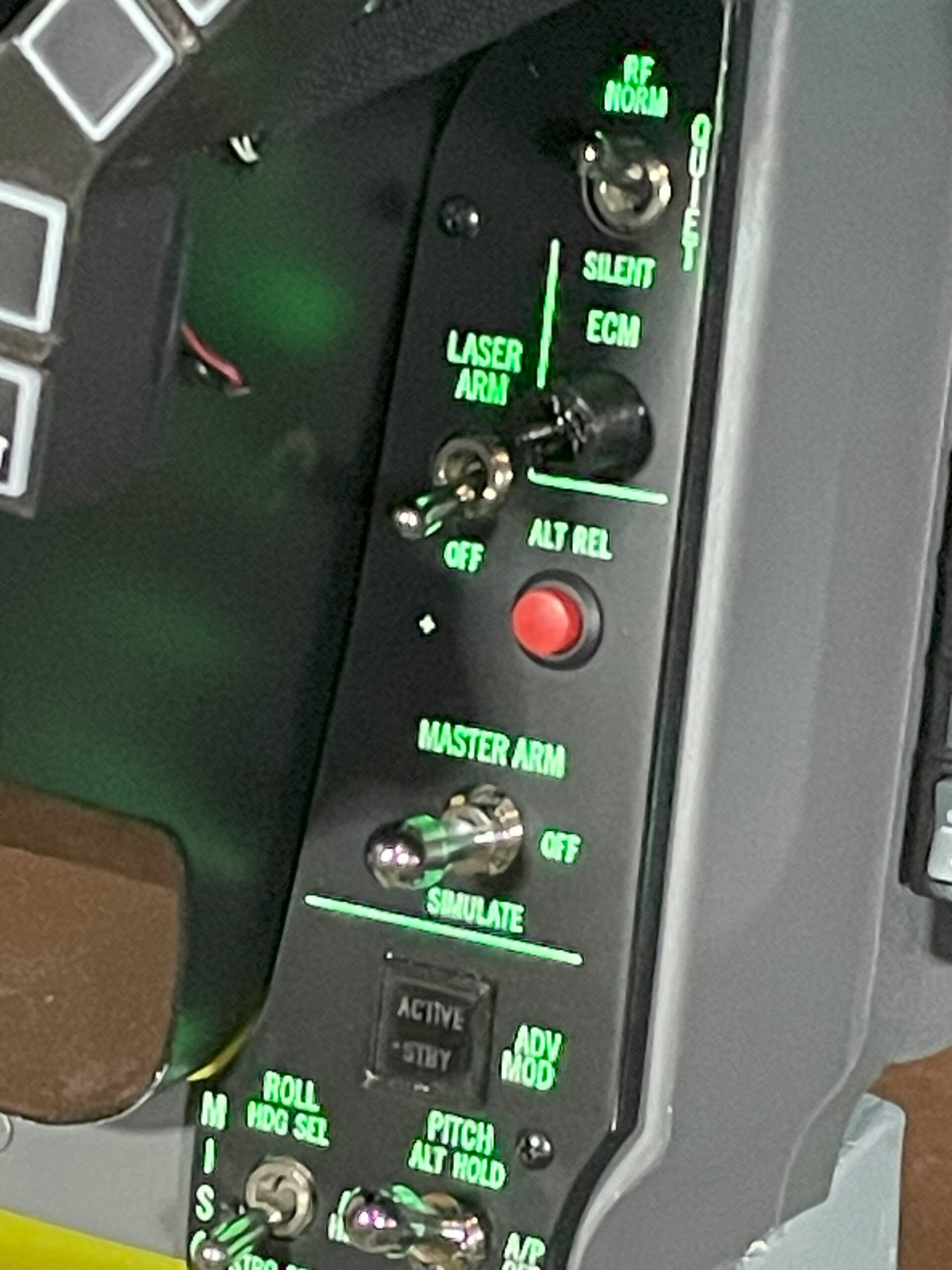 F16 (replica) Misc panel Block 50/52 - JaHeLi Simulator